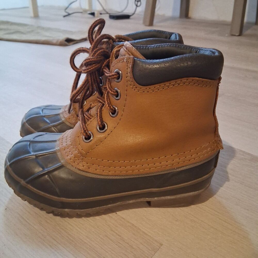 Duck Boots 56053 Toddler Size 12 Brown Unisex Kids' Thermolite Insulated Lining